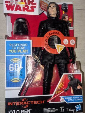 Star Wars Kylo Ren Interactech 60+ phrases 12'' tall figure New